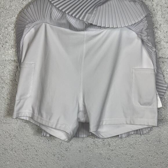 Dkny Sport Women's Performance Pleated Tennis Skirt - White large - Picture 5 of 8
